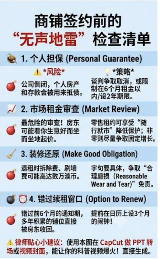 在澳洲租商铺,这些坑99%的华人不知道Australia Commercial Lease Guide 2026 —What Chinese Business Owners Must Know screenshot 2026 06 25 at 11.41.16